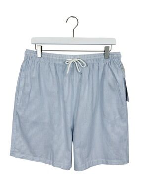 Kendall & Kylie Blue and White Striped Casual Shorts Women's Size Large NWT